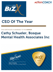 CEO of the Year certificate